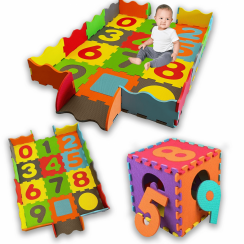 Educational foam mat with playpen for children 30pcs 3in1