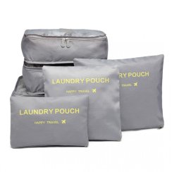 Sada cestovních organizéru do kufru - šedá