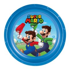 assiette plate en plastique super mario 21cm