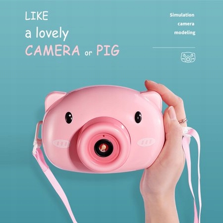 Fotoaparát na Výrobu Bublin - Bubble Camera Prasátko