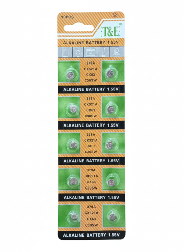 Alkaliczne baterie guzikowe 379A 1,55 V – zestaw 10 szt.