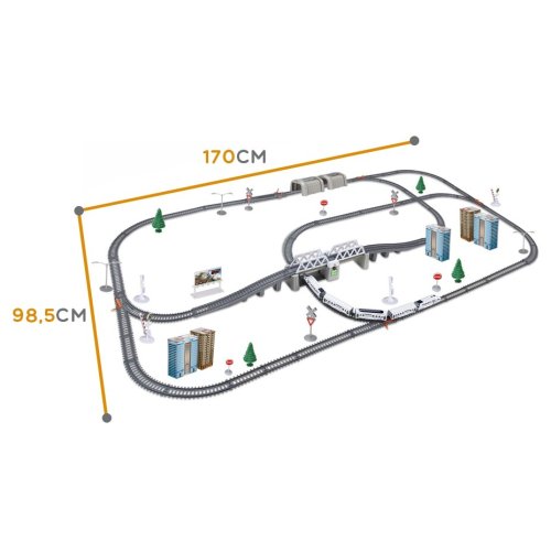woopie elegdgdktricka zeleznice obrovsky 914 cm tratovy mostni tunel 86 ks