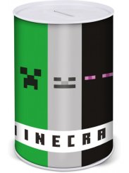 detska plechova pokladnicka minecraft
