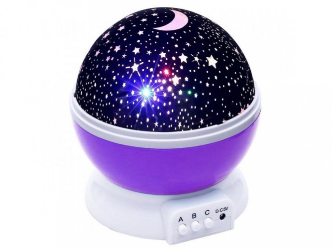 DELUXE night sky projector - purple