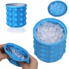 Silicone container for making ice