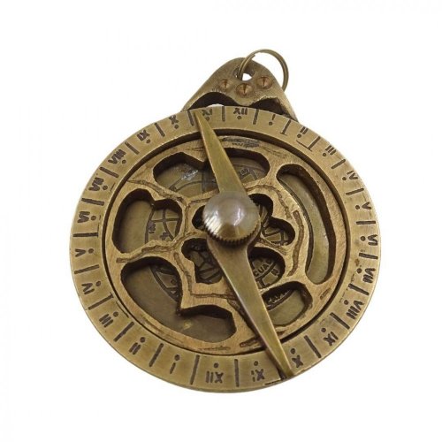 Brass keyring Astrolabe