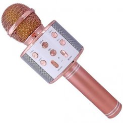 Wireless karaoke microphone WS-858 - Rose Gold