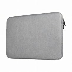 Etui na laptopa, torba, pokrowiec na notebooka i dokumenty do pracy, szary, 14–15,6"