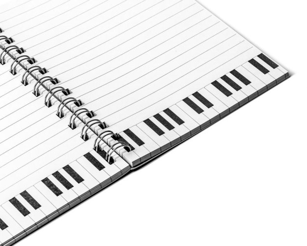 Zápisník s hudobným motívom "I Love Music"