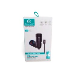 Nabíječka do auta + USB-C kabel 1M 18W