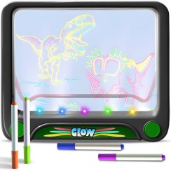 Podsvícená 3D LED kreslicí tabule Magic Pad pro děti + fixy