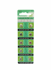 Alkalické knoflíkové baterie AG11 1.55V – sada 10 ks