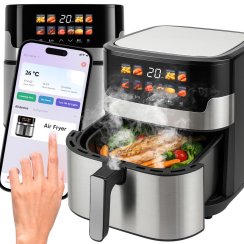 Frytkownica na gorące powietrze WiFi 6,5 l z wyświetlaczem LCD i 10 menu OR1293