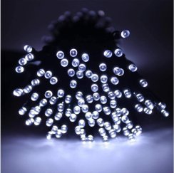 Venkovní vánoční řetěz 100 m 1000 LED s časovačem - studená bílá