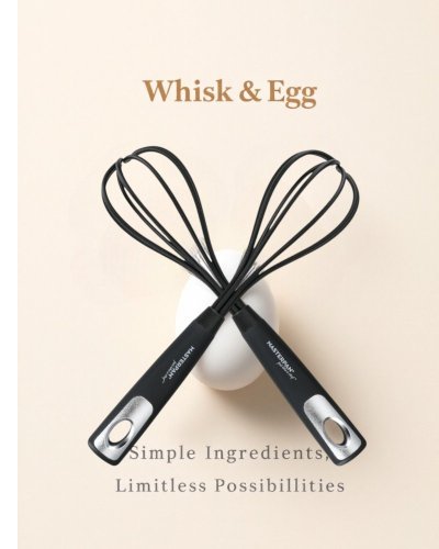 Whisk with ergonomic handle