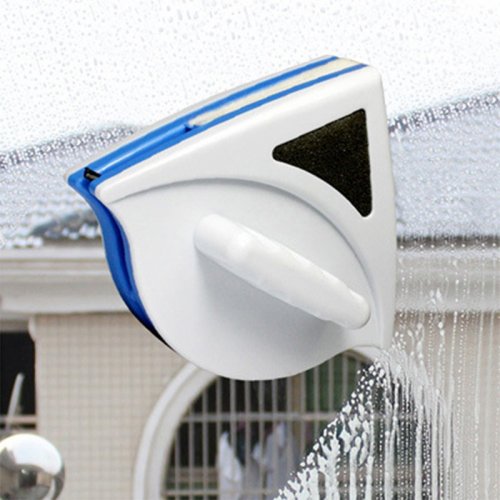 Double-sided magnetic window cleaner