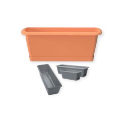 Skrzynka z systemem nawadniania RESPANA EASYCARE 59,3cm terakota