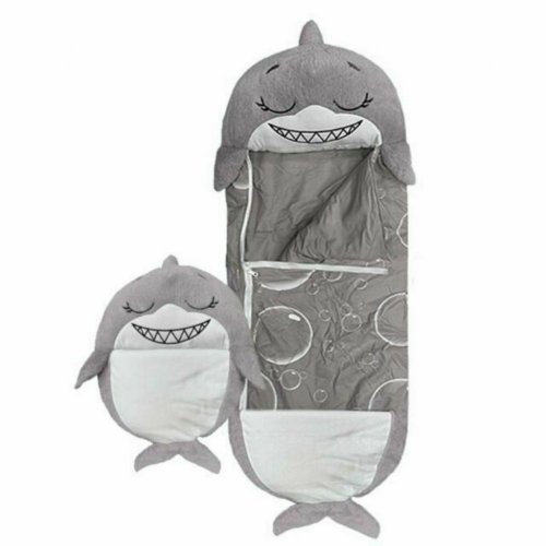 Happy Nappers sleeping bag for children - gray shark
