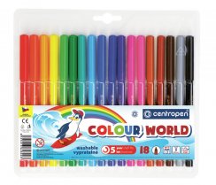 Markers Centropen Color world - 18 pcs