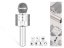 Bezdrátový karaoke mikrofon WS-858 - Stříbrný