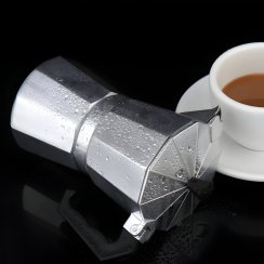 Hliníková moka konvice na espresso 600 ml – pro plynový sporák i keramickou desku
