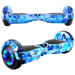 Deskorolka elektryczna hoverboard 8 cali, LED, głośnik Bluetooth, ochraniacze - ER033