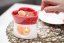 Heart-shaped chocolate fondue - RED