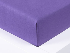 Jersey sheet Exclusive double bed - purple 180x200 cm