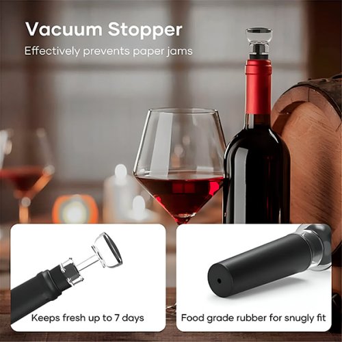 VINOCORK electric wine opener – 5-piece stainless steel set