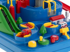 Překážková dráha interaktivní parkoviště závodní sanitka policejní auto XL