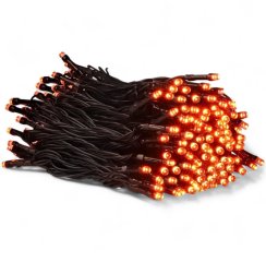 Vnitřní vánoční řetěz 25 m 250 LED - červená