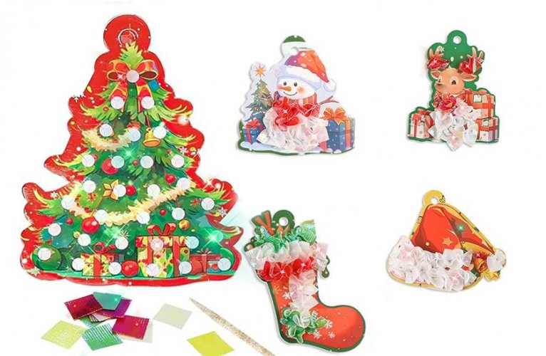 Kreatywny zestaw do tworzenia ozdób świątecznych - zabawki świąteczne