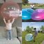Flexible inflatable ball - blue