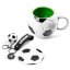 Soccer player set - mug, coaster, and keychain