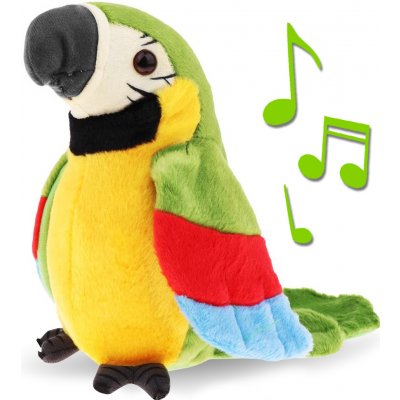 Interaktywna gadająca papuga - zielona