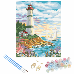 Painting by numbers 20x30 cm - Lighthouse
