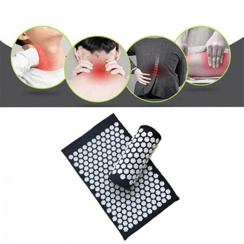 Massage acupressure pad with cushion