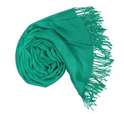Dámská zelená pashmina P94 / Dámská zelená šála