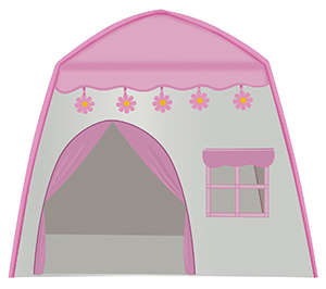 Domek namiotowy dla dzieci z bawełnianymi lampkami