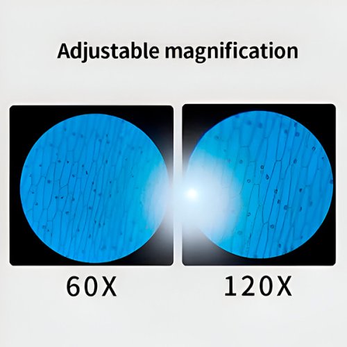 MINISCOPE 60–120x LED detský vreckový mikroskop