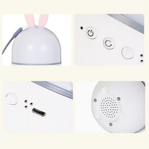 Children's night projection lamp with music