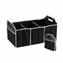 Car trunk organizer with thermo bag