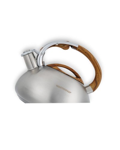 Ấm đun nước inox có còi và trang trí bằng gỗ - 3 l