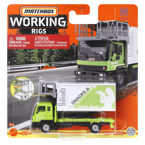 Ciężarówka lotniskowa z podnośnikiem - Mattel Matchbox N3242