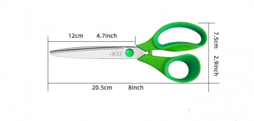 Kancelářské nůžky barevné - 20 cm