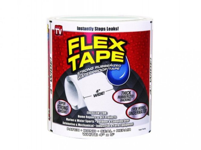 Wodoodporna taśma samoprzylepna - Flex Tape biała