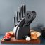 Set of kitchen knives with marble pattern and kitchen tools - 6 pcs