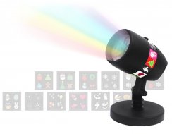 LED projector with 12 interchangeable motifs