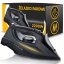 Výkonná parní žehlička velký výkon 2400W keramická podrážka Anti-Drip Anti-Calc