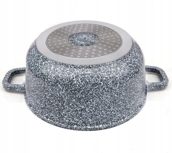 Set of marble pots - 5pcs